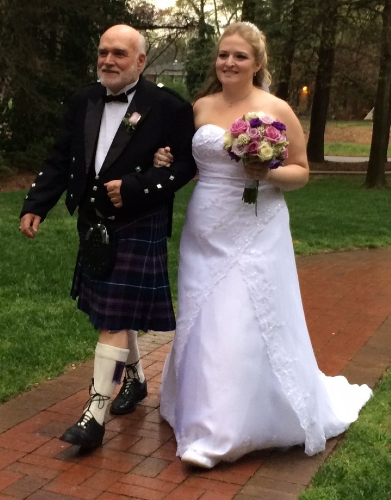 Picture of traditional tartan kilts for weddings celebrating celtic, Scottish, and Irish heritage!