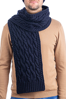 Wool Cable Knit Scarf