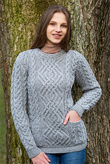 Cable Knit Crew Sweater
