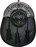 Celtic Circle Tassel Sporran with Cantle