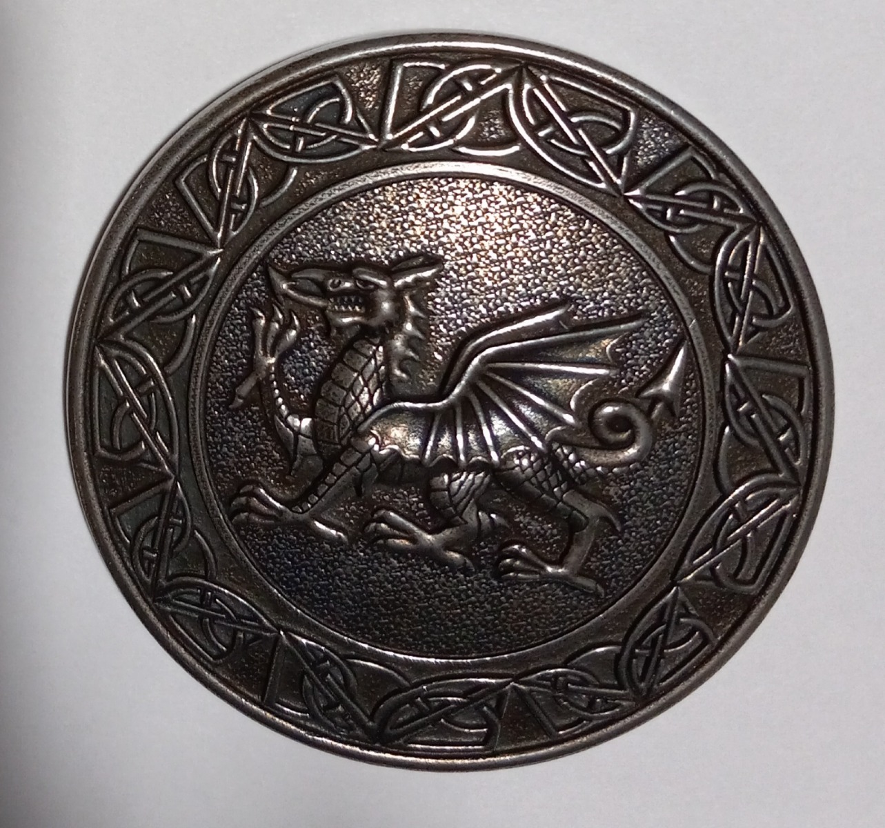 Welsh Dragon Celtic Knot Brooch